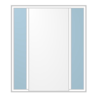 Елемент от 3 части с 3 полета едно до друго